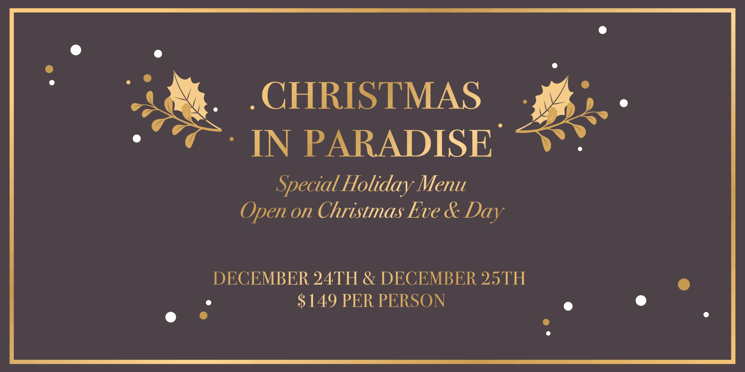 Christmas In Paradise