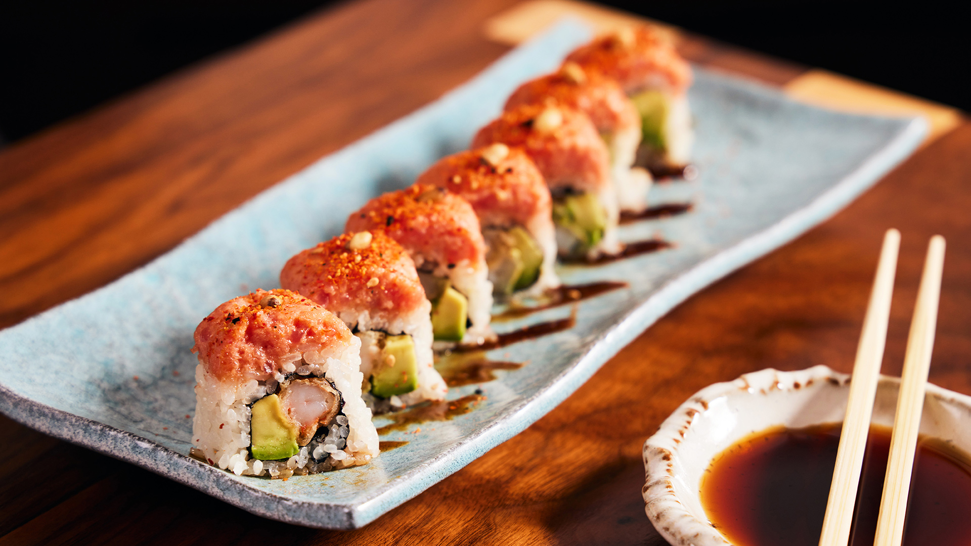 Sushi rolls at PABU Izakaya in San Francisco