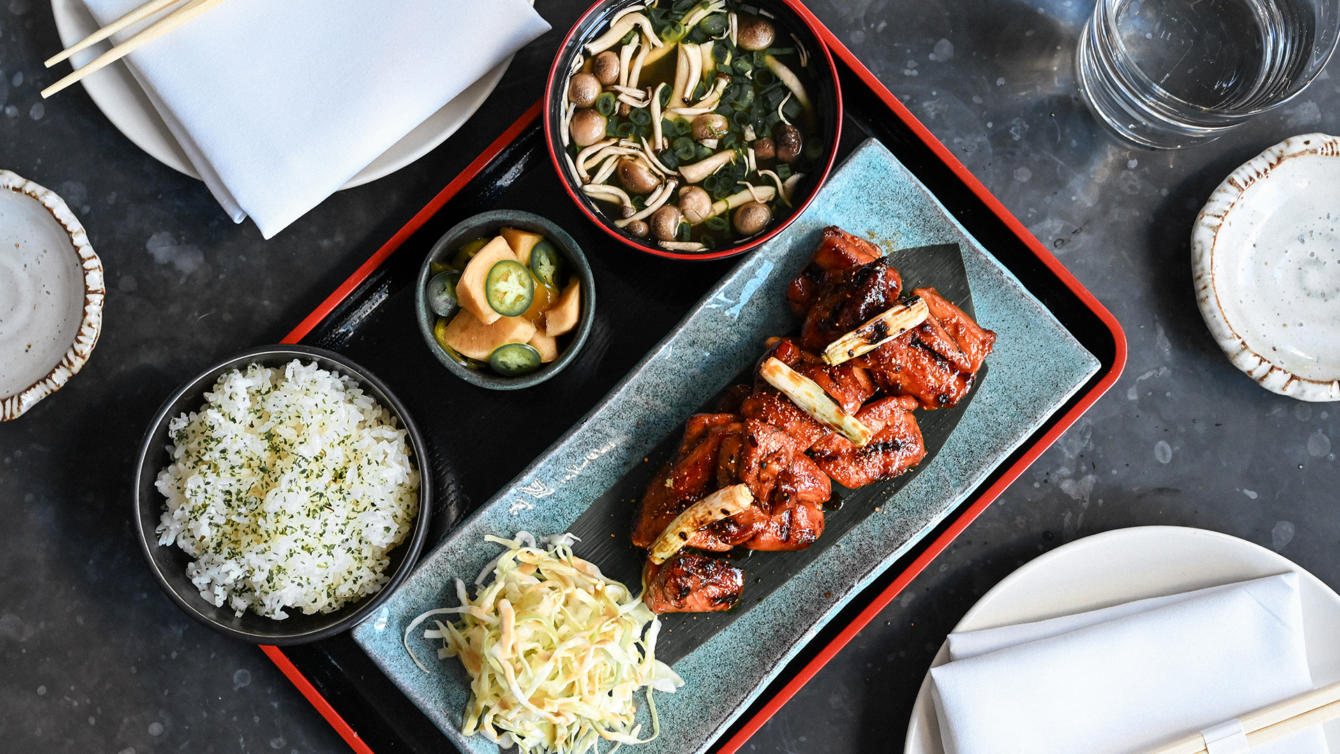 Bento box lunches at PABU Izakaya in San Francisco