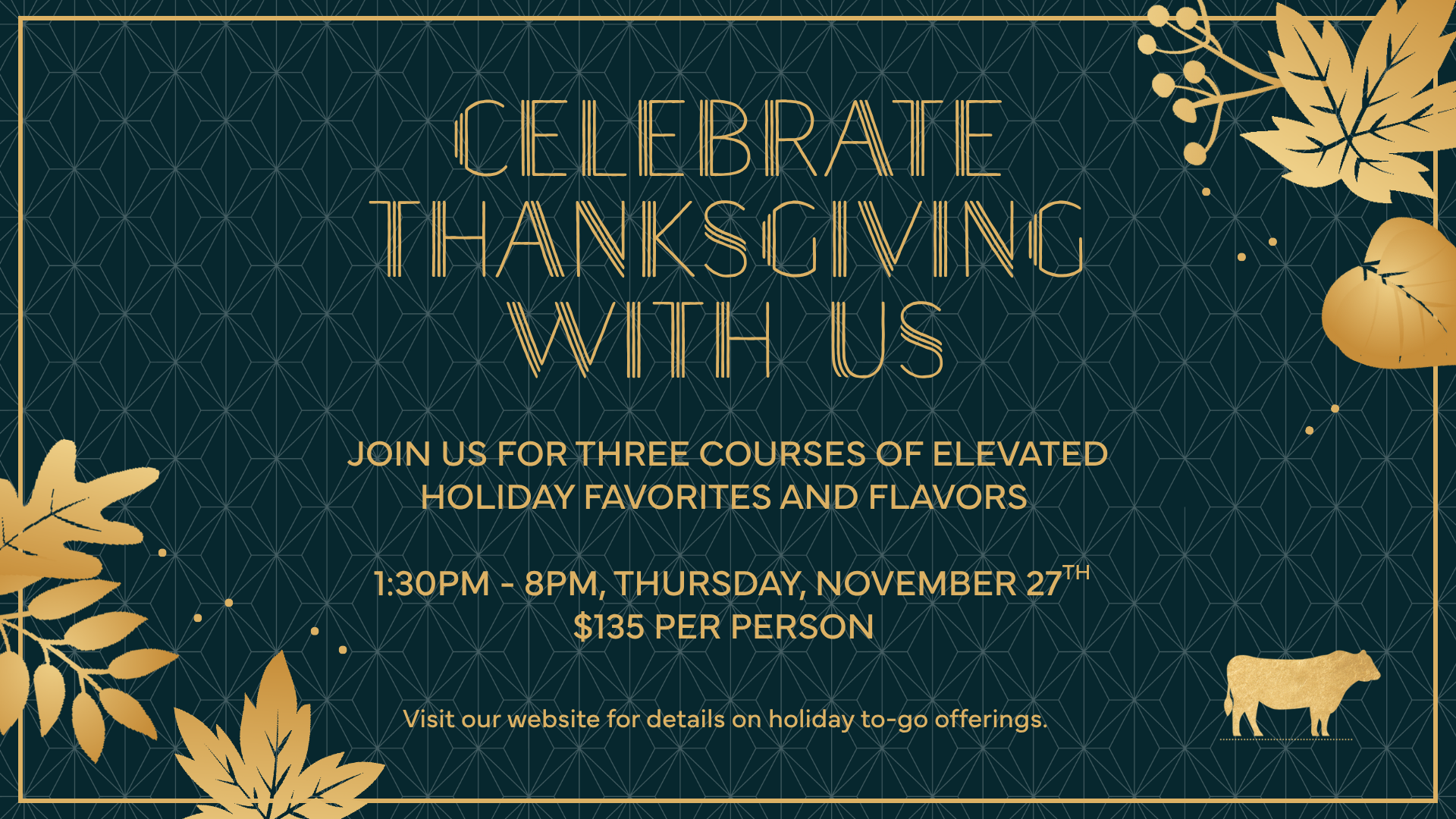 Join Us For Thanksgiving