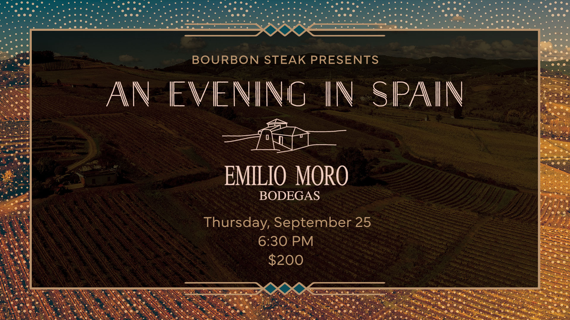 An Evening in Spain: An Exclusive Wine Dinner with Emilio Moro