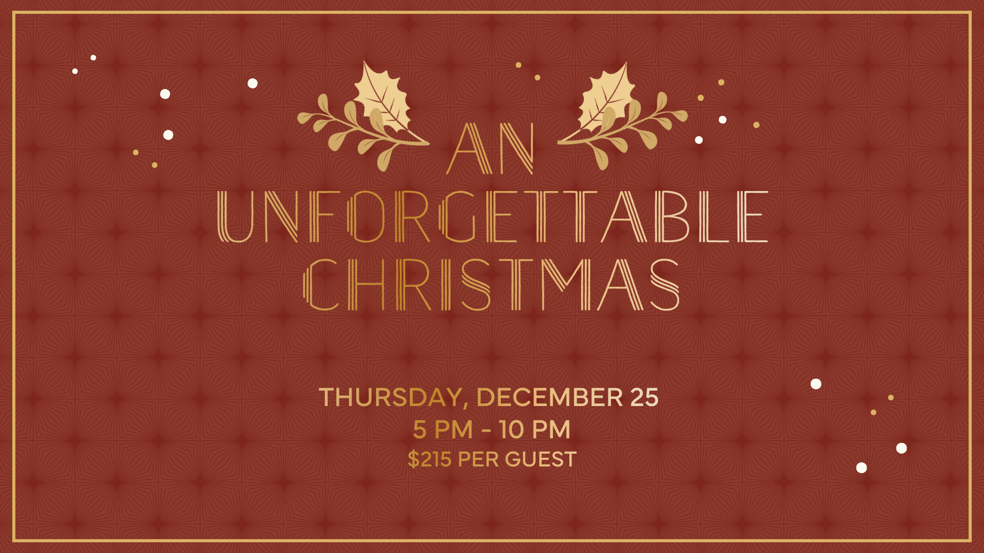 Christmas At Bourbon Steak