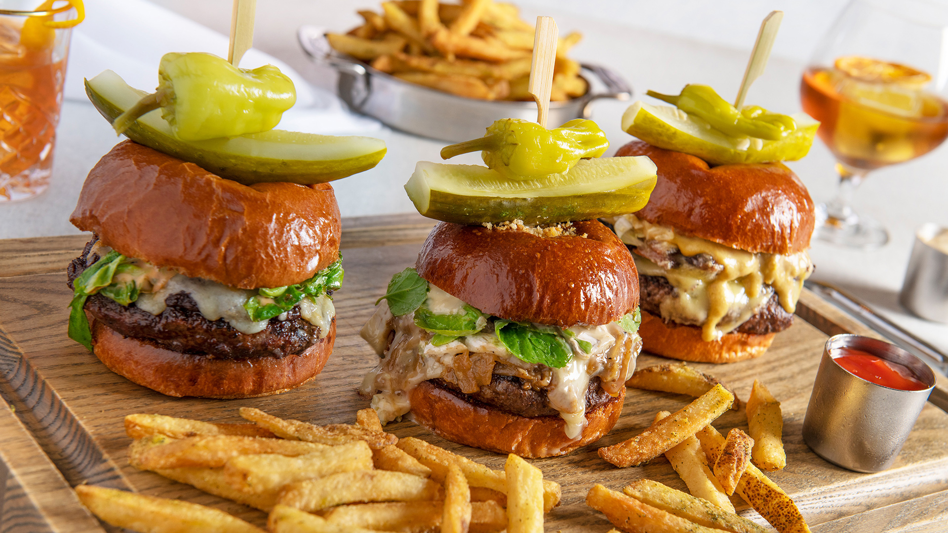 The Happy Hour Burger Bar at Bourbon Steak Los Angeles in Glendale