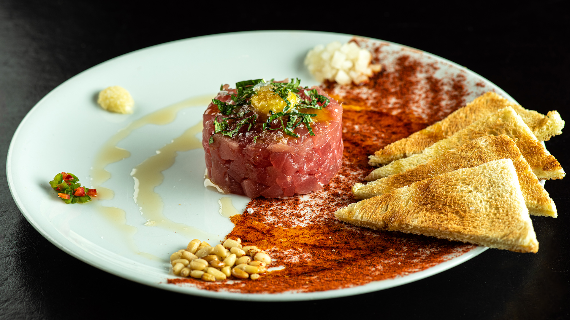 Ahi Tuna Tartare at Bourbon Steak Miami