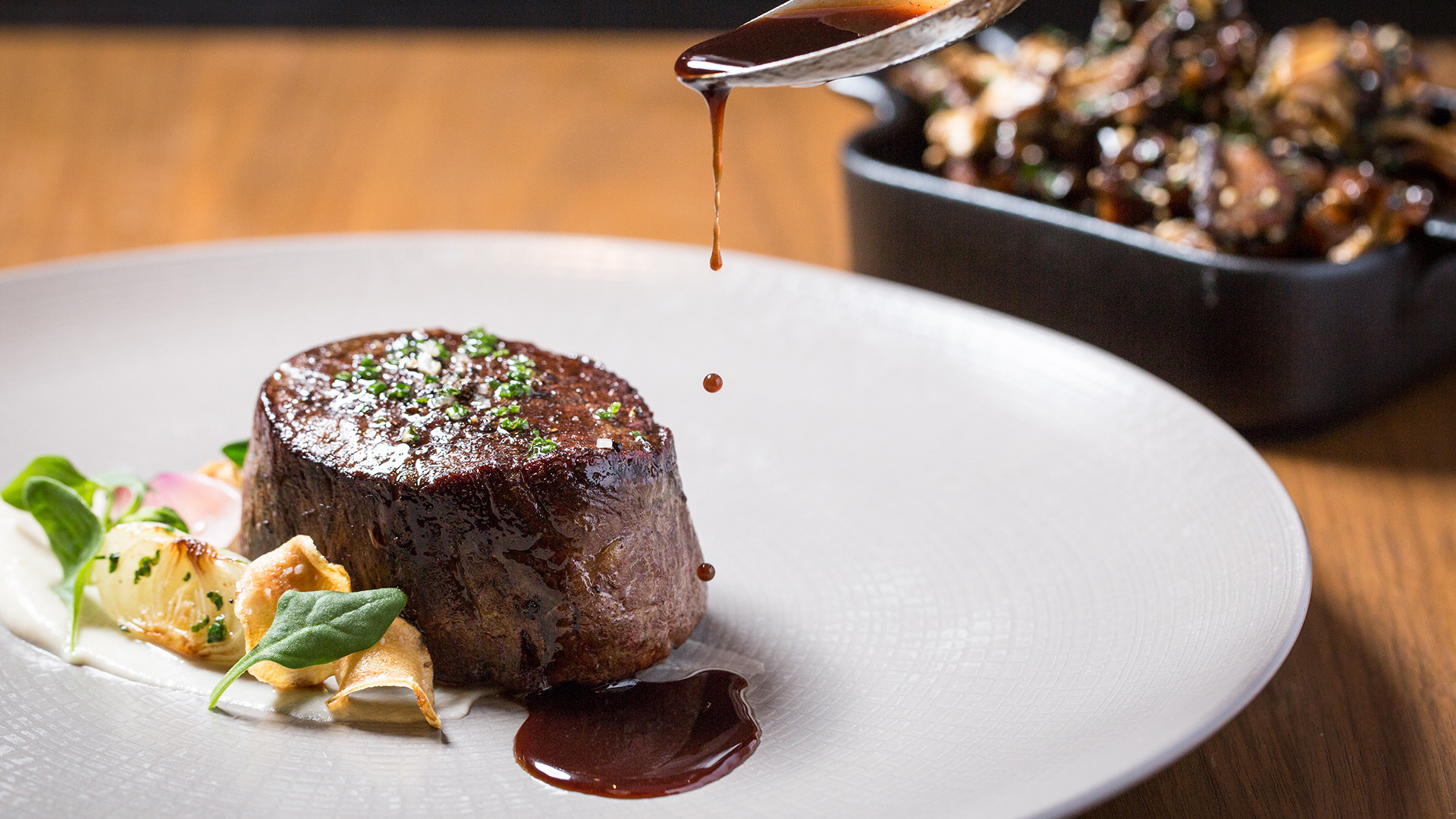 Dinner is served at Bourbon Steak Nashville