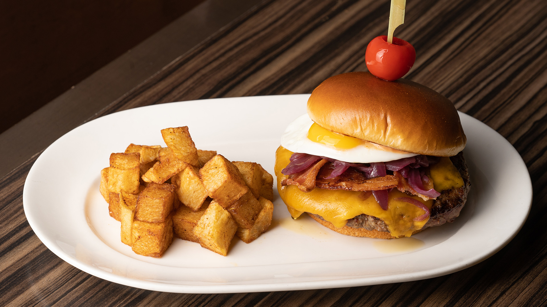 Breakfast sandwich at Bourbon Pub at San Francisco International Airport